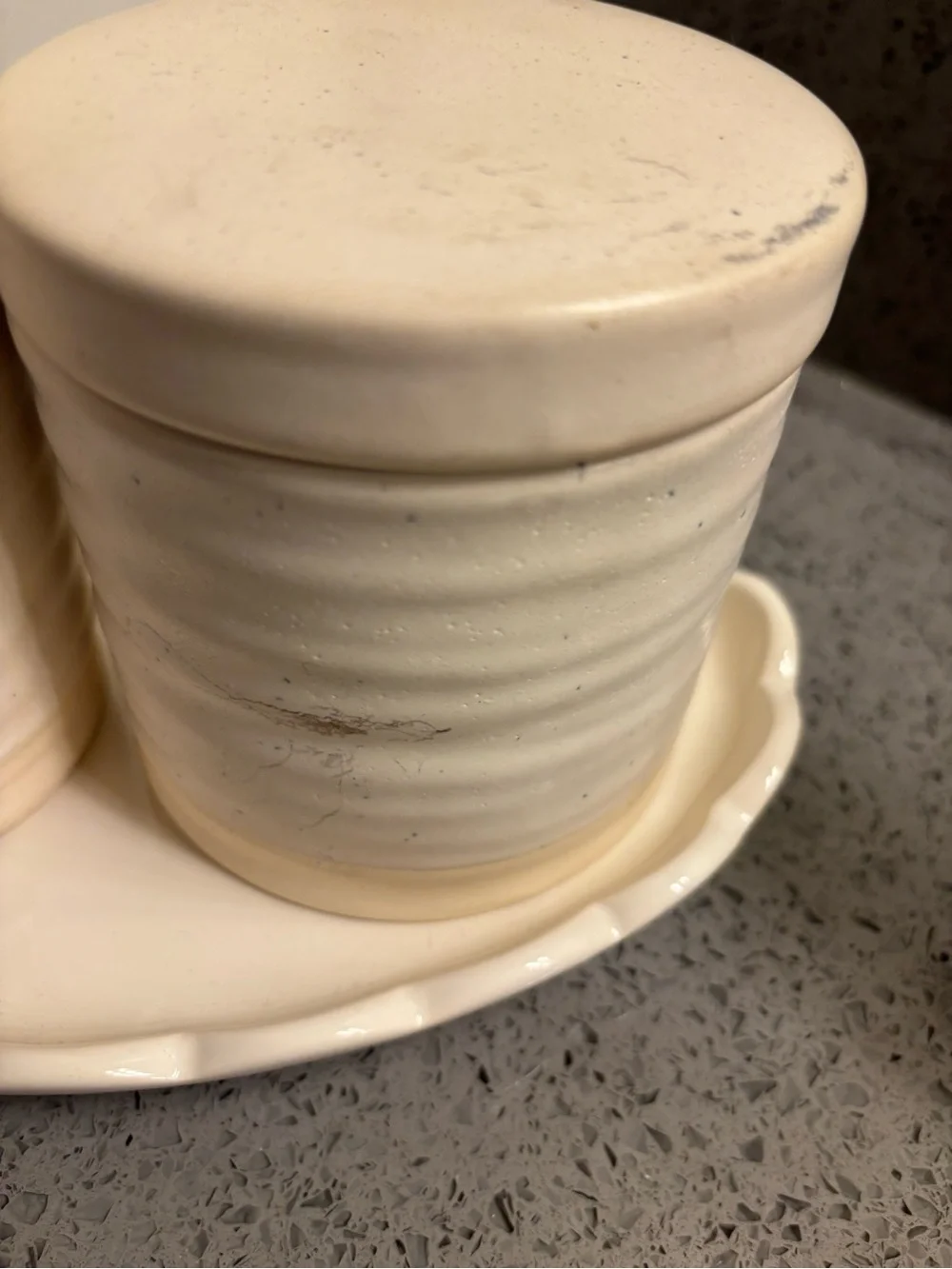 Threshold Ceramic Bath Set - Cream Soap Dispenser and Jar